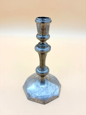 Vintage Williamsburg Stieff Pewter Candlestick CW30 Colonial 7.5" Candle Holder